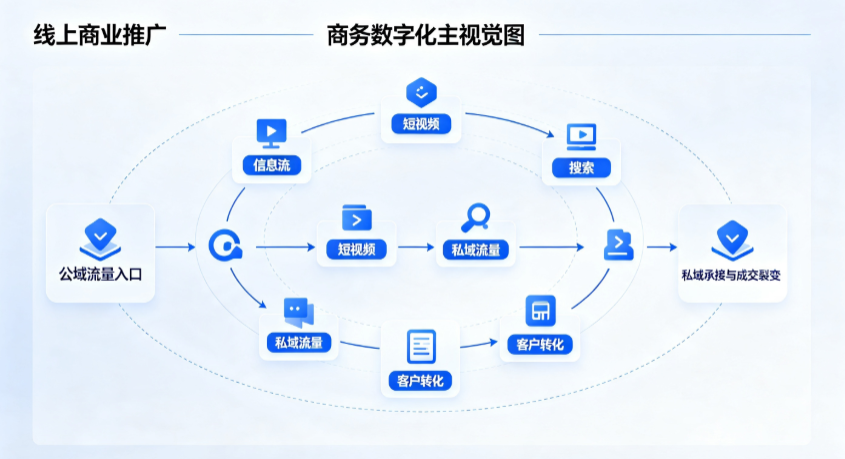 榆树市线上商业推广怎么做？全域流量闭环搭建与低成本转化实战指南